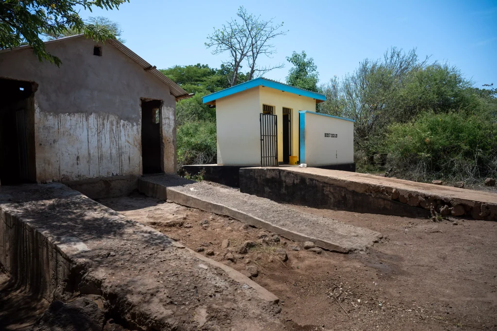 Washroom construction by FTK in Kilimanjaro.